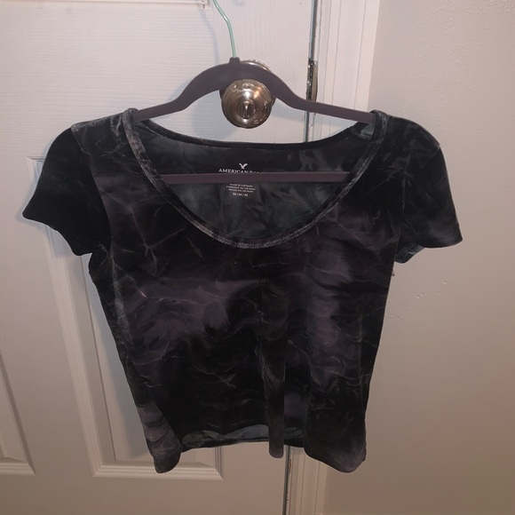 American Eagle Womens Velvet crop top - Picture 2 of 4